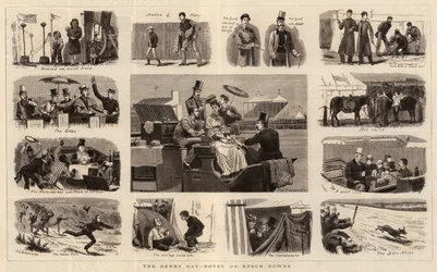 The Derby Day, Notes on Epsom Downs